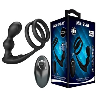 MR PLAY - VIBRATING ANAL PLUG with RING - Remote Control 12 functions Boss of toys