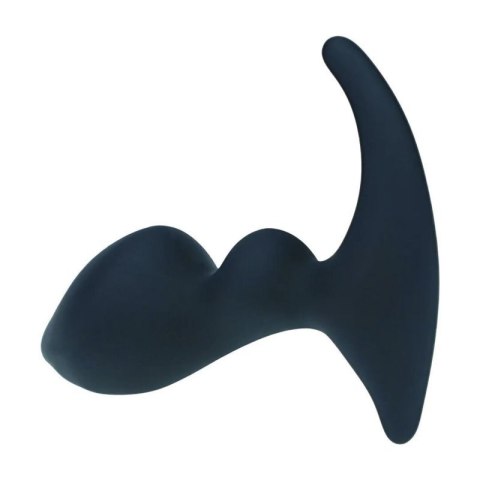 Double Ripple Silicone Prostate Massager - Black Boss of toys