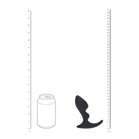 Double Ripple Silicone Prostate Massager - Black Boss of toys