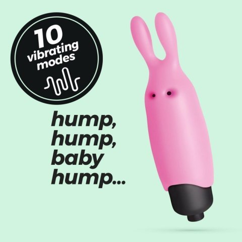 CRUSHIOUS O-PET RABBIT WITH 10 VIBRATION BULLET PASTEL PINK Boss of toys