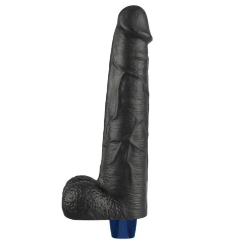 10.5" REAL SOFTEE Rechargeable TPE Vibrating Dildo(Black) Boss of toys