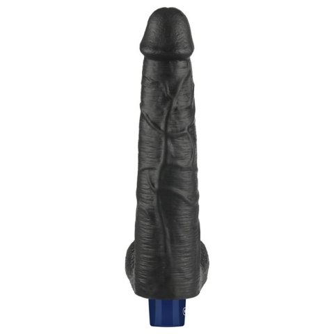 10.5" REAL SOFTEE Rechargeable TPE Vibrating Dildo(Black) Boss of toys