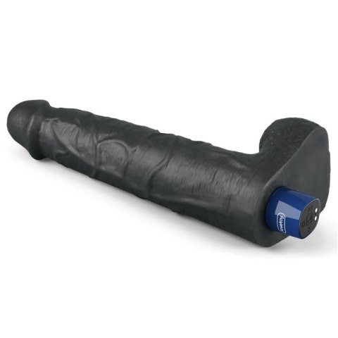 10.5" REAL SOFTEE Rechargeable TPE Vibrating Dildo(Black) Boss of toys