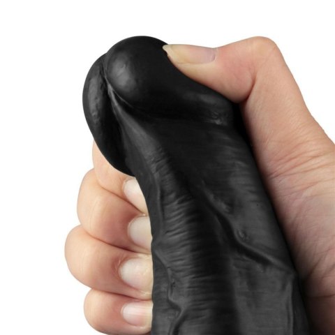 10.5" REAL SOFTEE Rechargeable TPE Vibrating Dildo(Black) Boss of toys