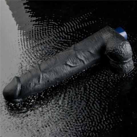 10.5" REAL SOFTEE Rechargeable TPE Vibrating Dildo(Black) Boss of toys