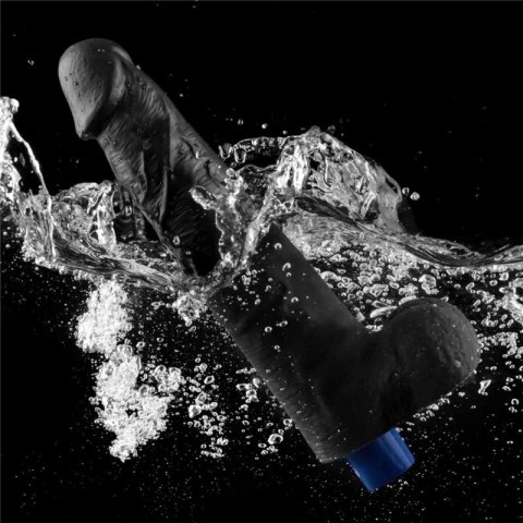 10.5" REAL SOFTEE Rechargeable TPE Vibrating Dildo(Black) Boss of toys