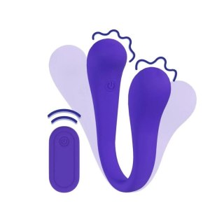 Dual-ended Bendable Vibe with Remote Control - Purple Boss of toys