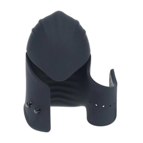 Adjustable Vibrating Silicone Penis Head Stimulator - Black Boss of toys