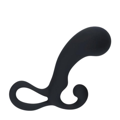 Bulb with Loop Silicone Prostate Massager - M - Black Boss of toys