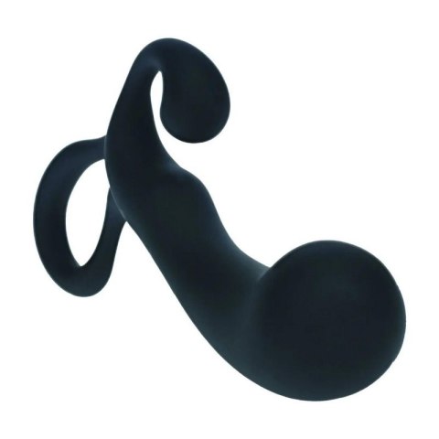 Bulb with Loop Silicone Prostate Massager - M - Black Boss of toys