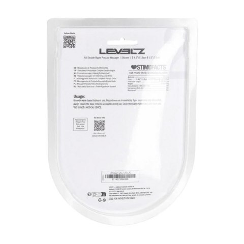 Full Double Ripple Silicone Prostate Massager - Black Boss of toys