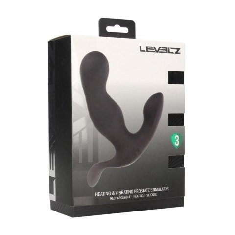Heating and Vibrating Silicone Prostate Stimulator - Black Boss of toys