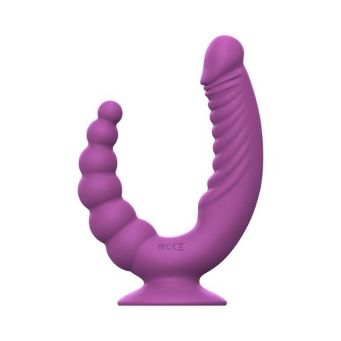 Teazers - Double Vibrator with Suction Cup and Remote - Purple Boss of toys