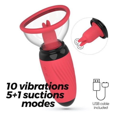 CRUSHIOUS SCARLET VULVA PUMP RECHARGEABLE STIMULATOR Boss of toys
