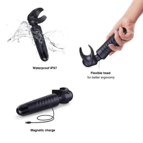 MAN.WAND EVO BLACK PLUM RECHARGEABLE MASTURBATOR Boss of toys