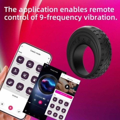 App-Controlled Vibrating Cock Ring Boss of toys