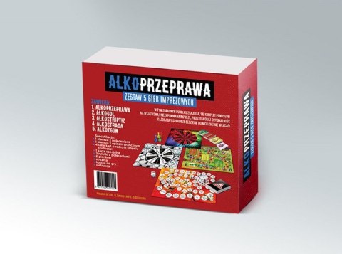 Gry-ALKOPRZEPRAWA 5w1-zestaw pięciu gier imprezowych Boss of toys