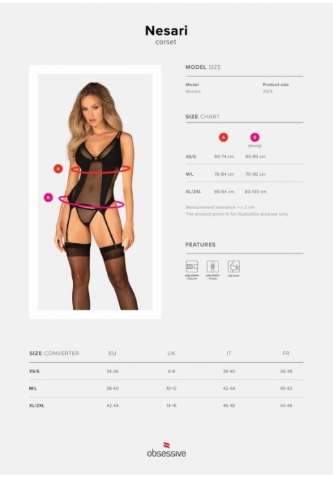 Nesari gorset i stringi M/L Boss of toys