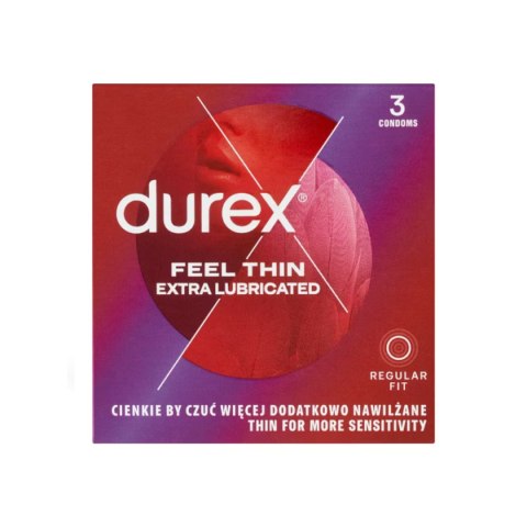 Prezerwatywy Feel Thin Extra Lubricated 3 szt. Durex Durex