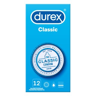 Prezerwatywy Lateksowe Classic 12 Szt Durex Durex