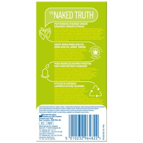 Prezerwatywy Lateksowe Z Prążkami Arouser 12 Szt. Durex Durex