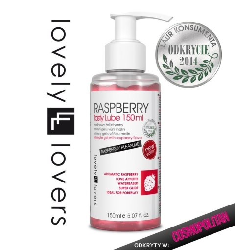 Raspberry Tasty Lube Lubrykant Jadalny 150 Ml Lovely Lovers Lovely Lovers