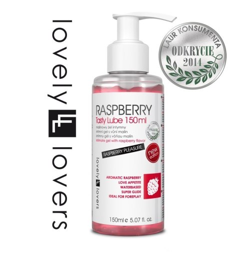 Raspberry Tasty Lube Lubrykant Jadalny 150 Ml Lovely Lovers Lovely Lovers