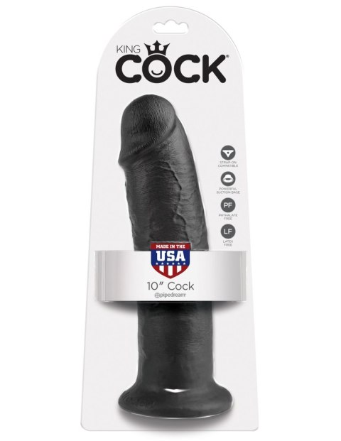 10' Cock Dildo Czarne 25Cm King Cock King Cock