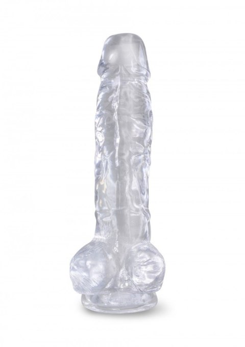 8 Inch Cock With Balls Transparant King Cock King Cock