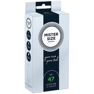 Condoms 47 Mm 10 Pieces Mister.Size Mister Size
