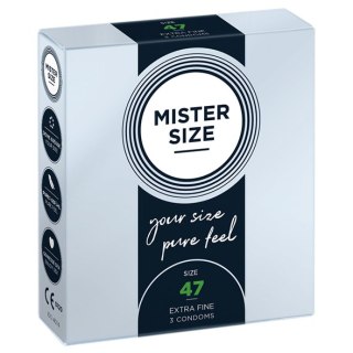 Condoms 47 Mm 3 Pieces Mister.Size Mister Size