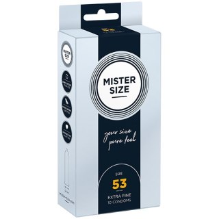 Condoms 53 Mm 10 Pieces Mister.Size Mister Size