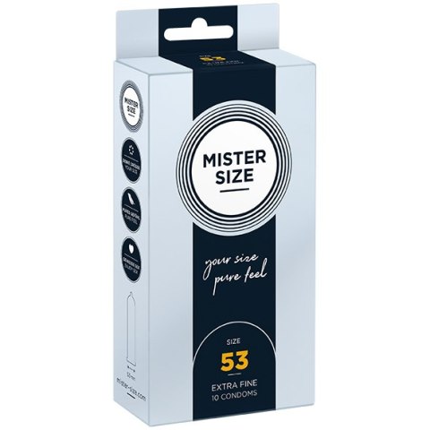 Condoms 53 Mm 10 Pieces Mister.Size Mister Size
