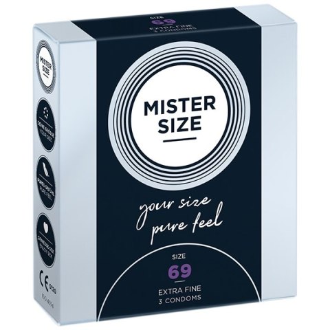Condoms 69 Mm 3 Pieces Mister.Size Mister Size