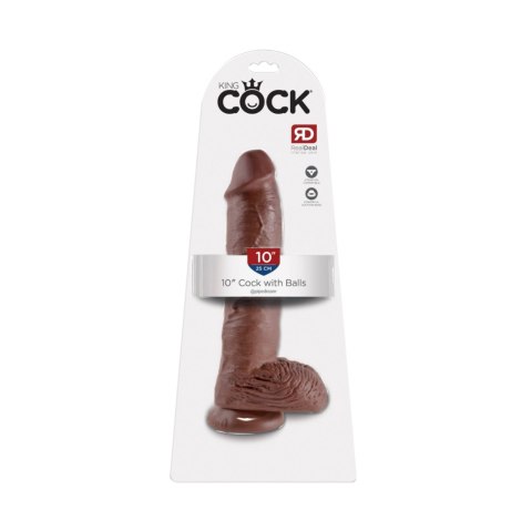Dildo King Cock With Bals 10 Brown Pipedream King Cock