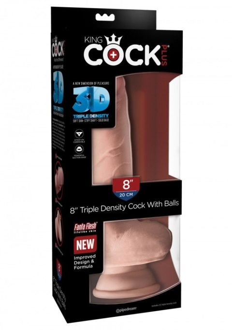 Plus 8' Triple Density Cock With Balls King Cock King Cock