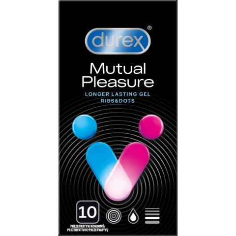 Prezerwatywy Lateksowe Ze Środkiem Opóźniającym Wytrysk Mutual Pleasure 10Szt. Durex Durex