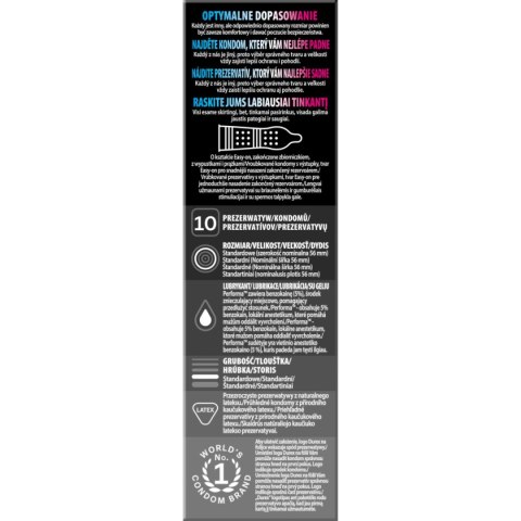 Prezerwatywy Lateksowe Ze Środkiem Opóźniającym Wytrysk Mutual Pleasure 10Szt. Durex Durex