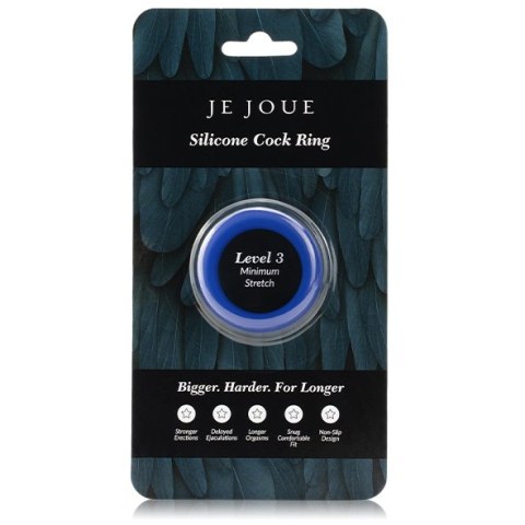 Rozciągliwy Silikonowy Pierścień Erekcyjny Minimum Stretch Silicone Cock Ring Blue Je Joue Je Joue
