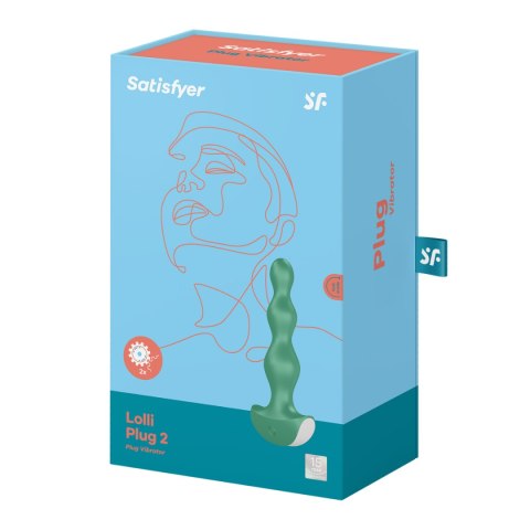 Wibrator analny Lolli Plug 2 Green Satisfyer Satisfyer