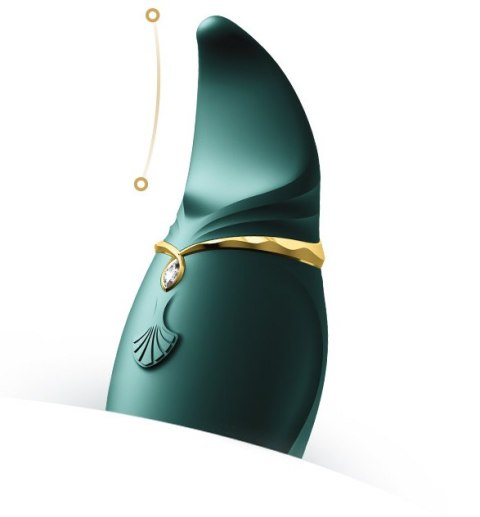 Wielofunkcyjny Wibrator Punktowy Hero Jewel Green Zalo Zalo