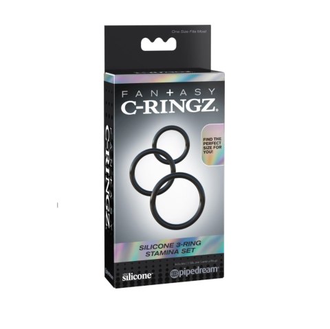 Zestaw Pierścieni Fantasy C-Ringz Silicone 3-Ring Stamina Set Pipedream Pipedream