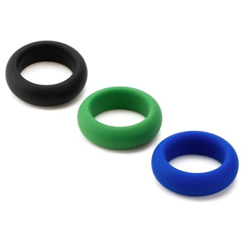 Zestaw Trzech Rozciągliwych Silikonowych Pierścieni Erekcyjnych Silicone Cock Ring Trio - All 3 Stretch Levels Je Joue Je Joue