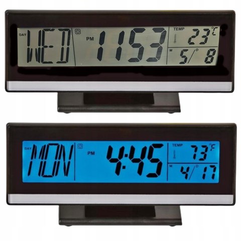 Budzik cyfrowy zegar elektroniczny z wyświetlaczem termometrem i datą Fortrade