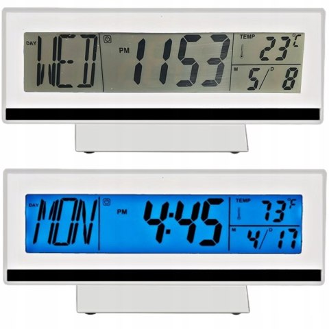 Budzik elektroniczny cyfrowy z wyświetlaczem termometr data alarm zegarek Fortrade