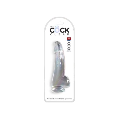 Dildo 19Cm King Cock Clear With Balls Pipedream King Cock