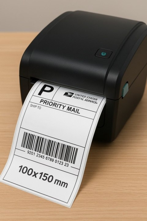 Etykiety termiczne samoprzylepne 100x150 500szt.