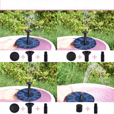 FONTANNA SOLARNA OGRODOWA PŁYWAJĄCA DO OCZKA WODNEGO STAWU DO OGRODU