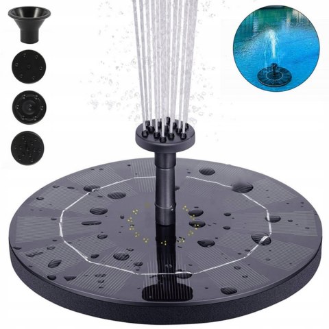 FONTANNA SOLARNA OGRODOWA PŁYWAJĄCA DO OCZKA WODNEGO STAWU DO OGRODU