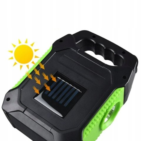 HALOGEN LED PRZENOŚNY Z AKUMULATOREM MAŁA WARSZTATOWA LAMPA Z ŁADOWARKĄ USB Fortrade